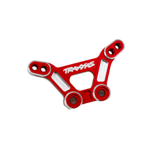 SUPPORT DAMORTISSEUR AVANT ALU ANODISE ROUGE (10538-RED)